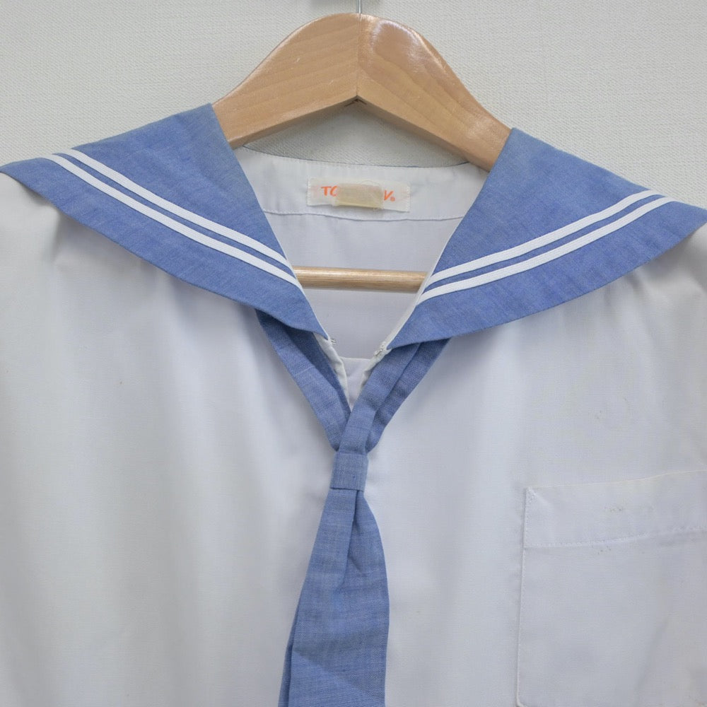 【中古】岩手県 湯本中学校 女子制服 3点（セーラー服・セーラー服）sf020981