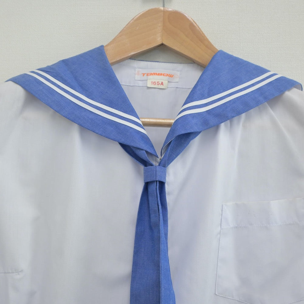 【中古】岩手県 湯本中学校 女子制服 2点（セーラー服）sf020982