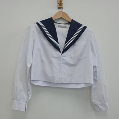 【中古】愛知県 一宮西高等学校 女子制服 2点（セーラー服・スカート）sf020983