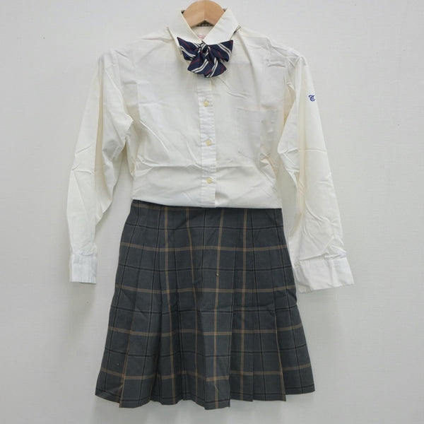 【中古制服】三重県 高田学苑 高田中学校・高等学校 女子制服 4点（シャツ・スカート・スカート）sf020999【リサイクル学生服】 | 中古制服 通販パレイド