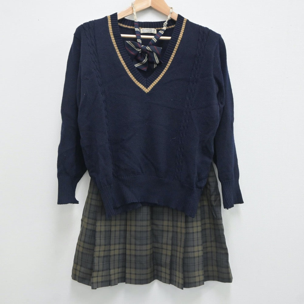 中古制服】三重県 高田学苑 高田中学校・高等学校 女子制服 4点