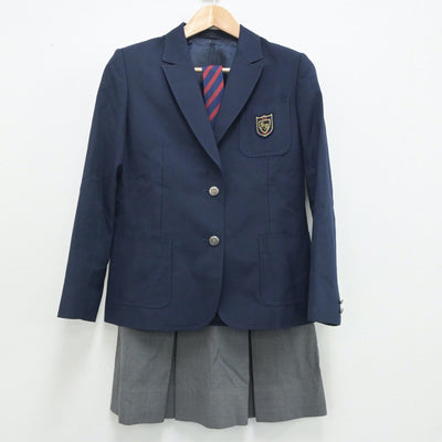 【中古】神奈川県 相洋高等学校 女子制服 3点（ブレザー・スカート）sf021010