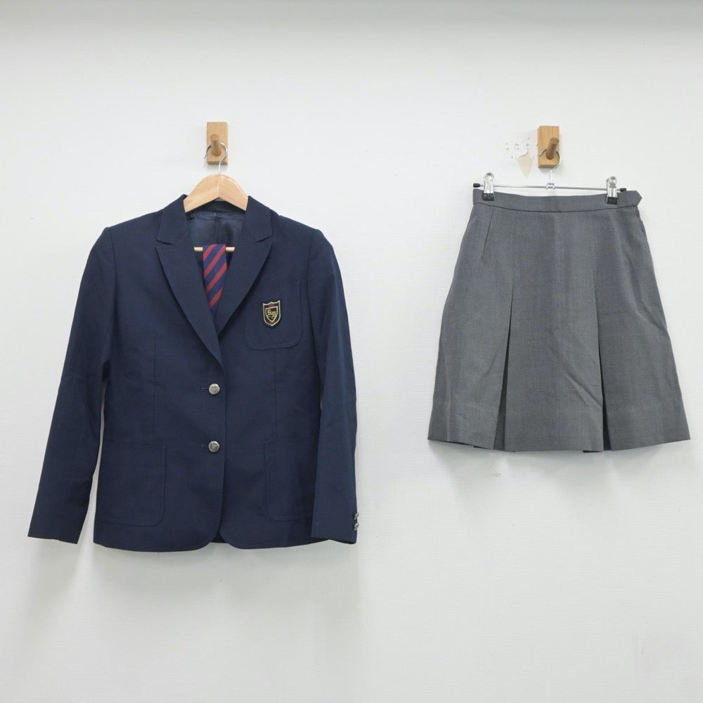 【中古】神奈川県 相洋高等学校 女子制服 3点（ブレザー・スカート）sf021010