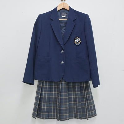 【中古】愛媛県 今治南高等学校 女子制服 2点（ブレザー・スカート）sf021017