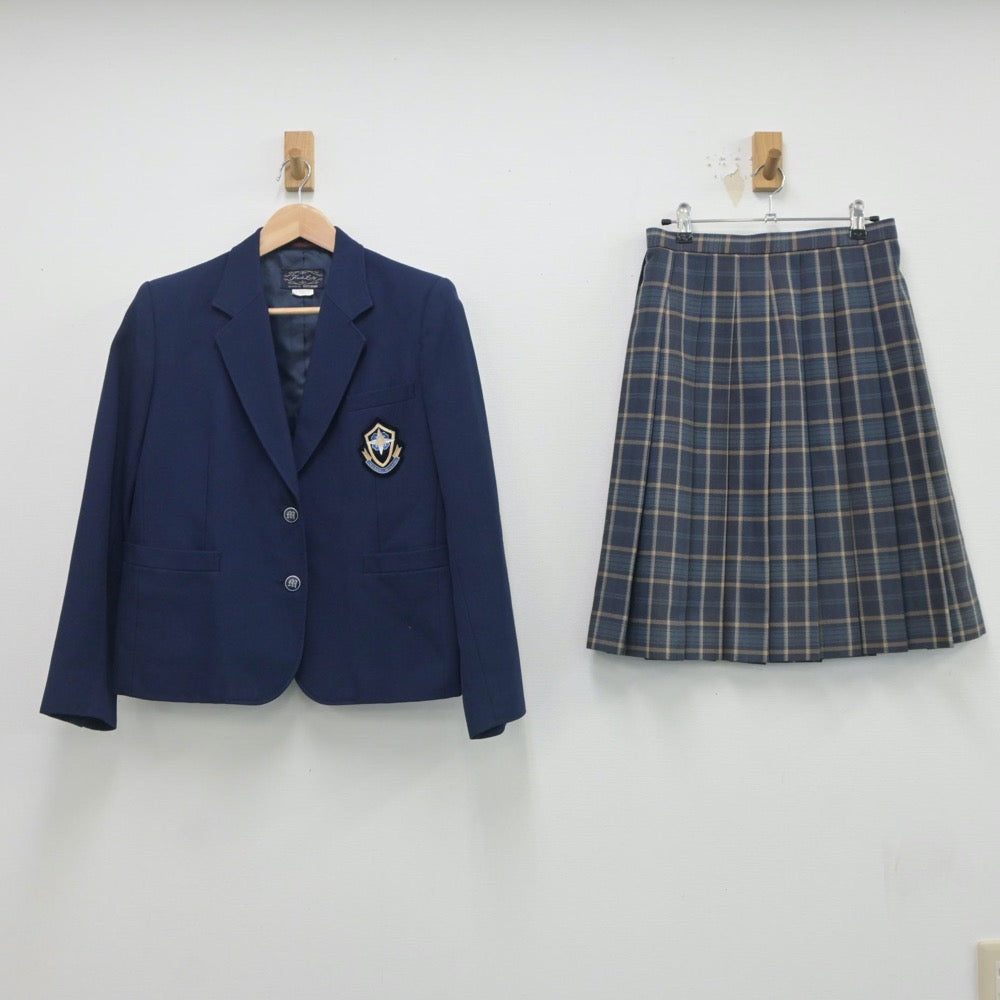 【中古】愛媛県 今治南高等学校 女子制服 2点（ブレザー・スカート）sf021017