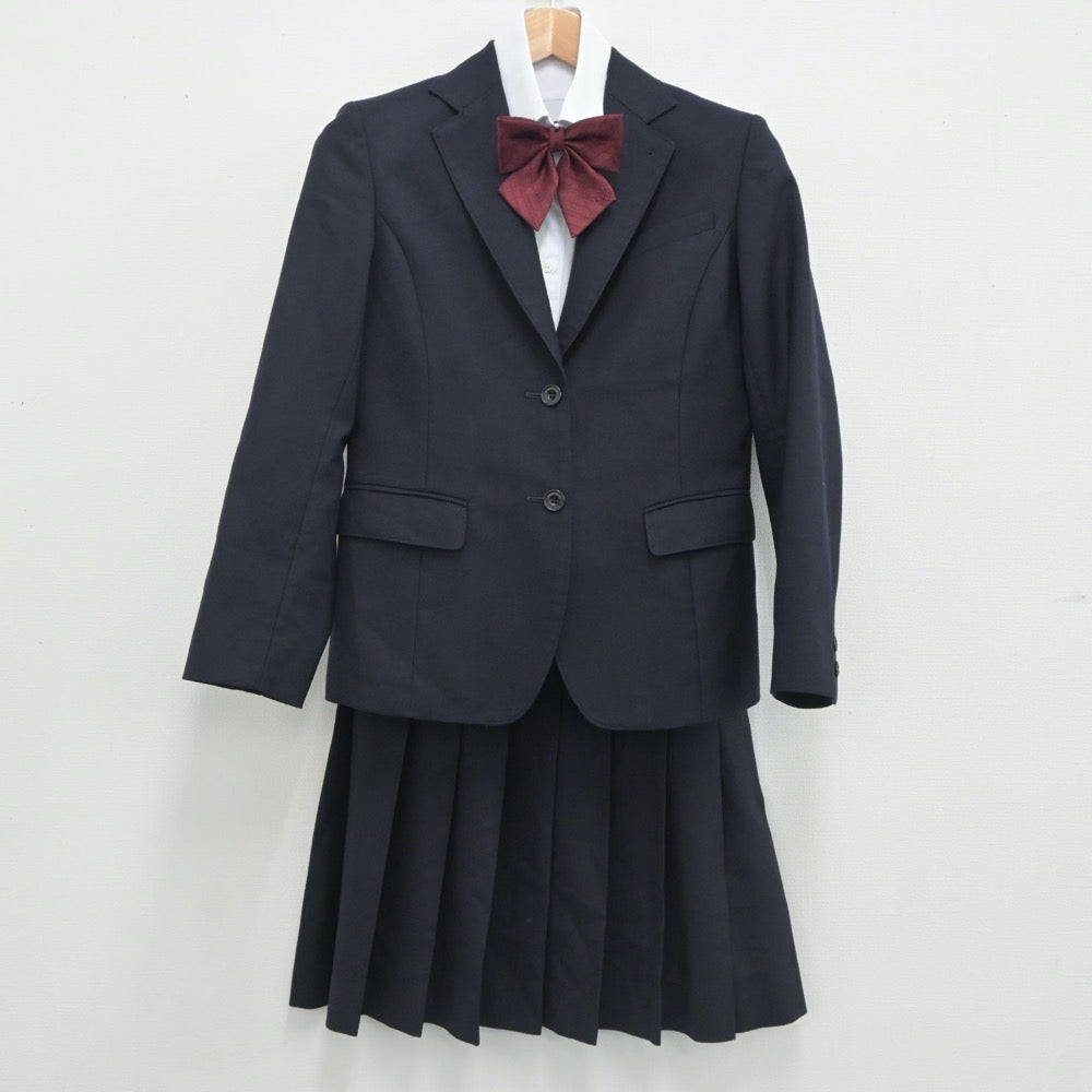 【中古】新潟県 新潟高等学校 女子制服 5点（ブレザー・シャツ・スカート）sf021019