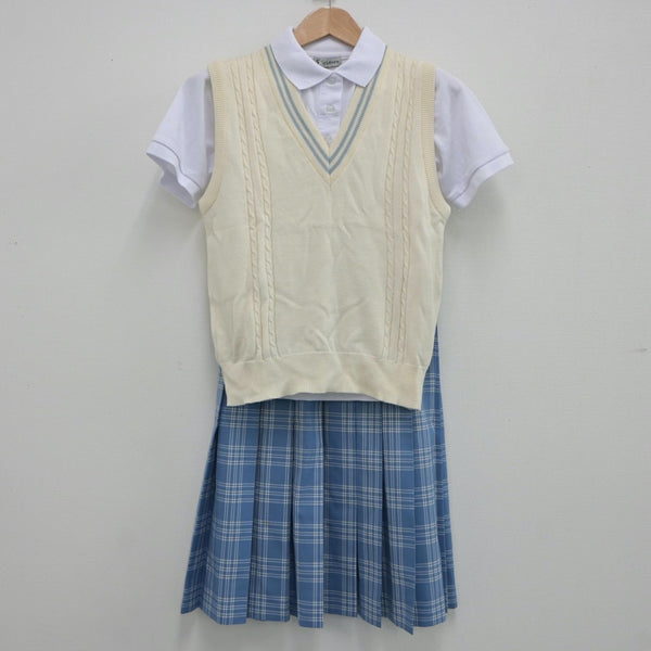 中古制服】北海道 北海道札幌東商業高等学校 女子制服 3点（シャツ・ニットベスト・スカート）sf021022【リサイクル学生服】 | 中古制服 通販パレイド