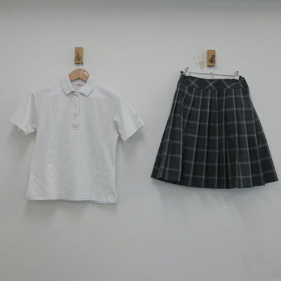 【中古】東京都 実践学園中学校 女子制服 3点（シャツ・スカート）sf021028