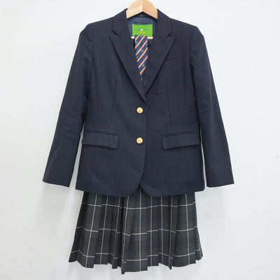 【中古】東京都 王子総合高等学校 女子制服 3点（ブレザー・スカート）sf021055