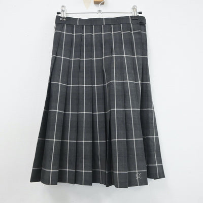 【中古】東京都 王子総合高等学校 女子制服 3点（ニット・スカート）sf021056