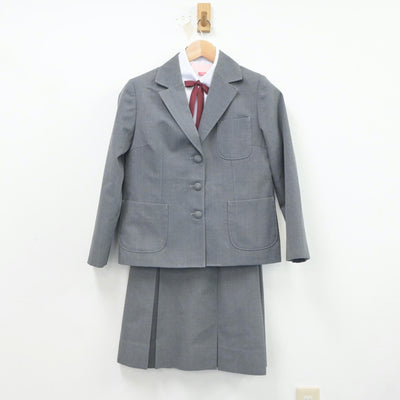 【中古】静岡県 沼津市立第五中学校 女子制服 4点（ブレザー・シャツ・スカート）sf021068