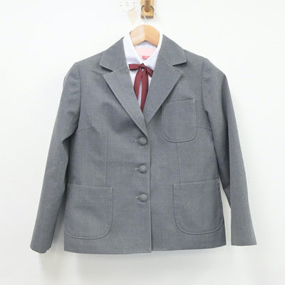 【中古】静岡県 沼津市立第五中学校 女子制服 4点（ブレザー・シャツ・スカート）sf021068