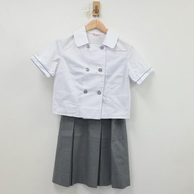 【中古】静岡県 沼津市立第五中学校 女子制服 3点（シャツ・スカート）sf021069