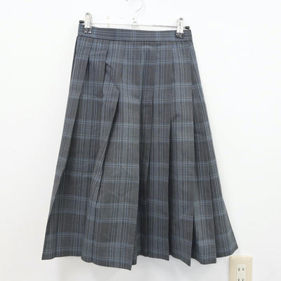 【中古】兵庫県 明石西高等学校 女子制服 4点（ニットベスト・シャツ・スカート）sf021073