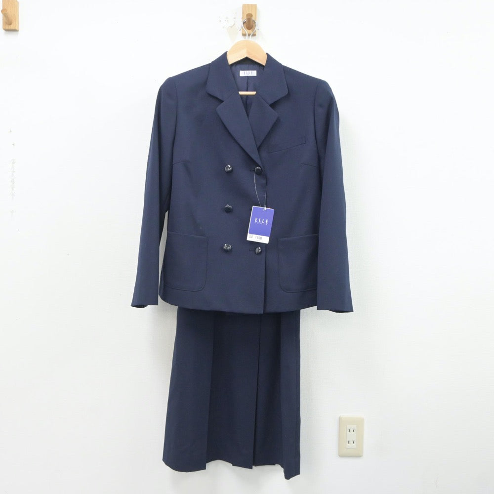 【中古】茨城県 石川中学校 女子制服 2点（ブレザー・ジャンパースカート）sf021077