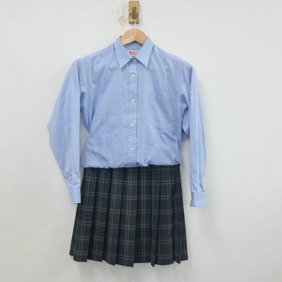 【中古】神奈川県 麻布大学附属高等学校 女子制服 4点（ニット・シャツ・シャツ・スカート）sf021082