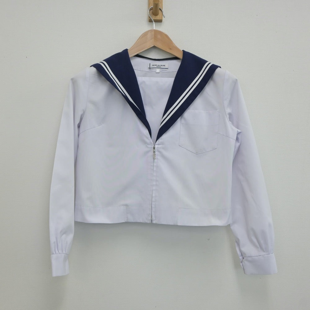 【中古】愛知県 八幡中学校 女子制服 2点（セーラー服・セーラー服）sf021087