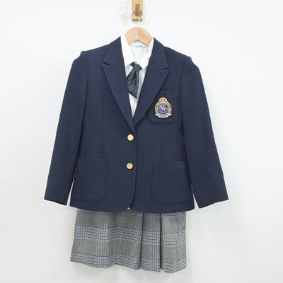 【中古】神奈川県 山手学院高等学校 女子制服 4点（ブレザー・シャツ・スカート）sf021088