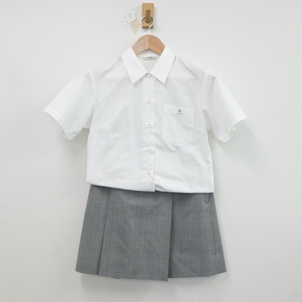 【中古】神奈川県 山手学院高等学校 女子制服 3点（シャツ・スカート）sf021089