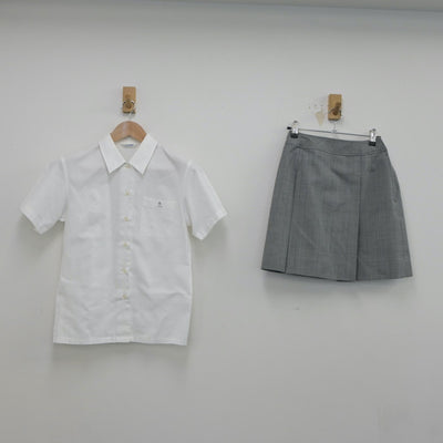 【中古】神奈川県 山手学院高等学校 女子制服 3点（シャツ・スカート）sf021089