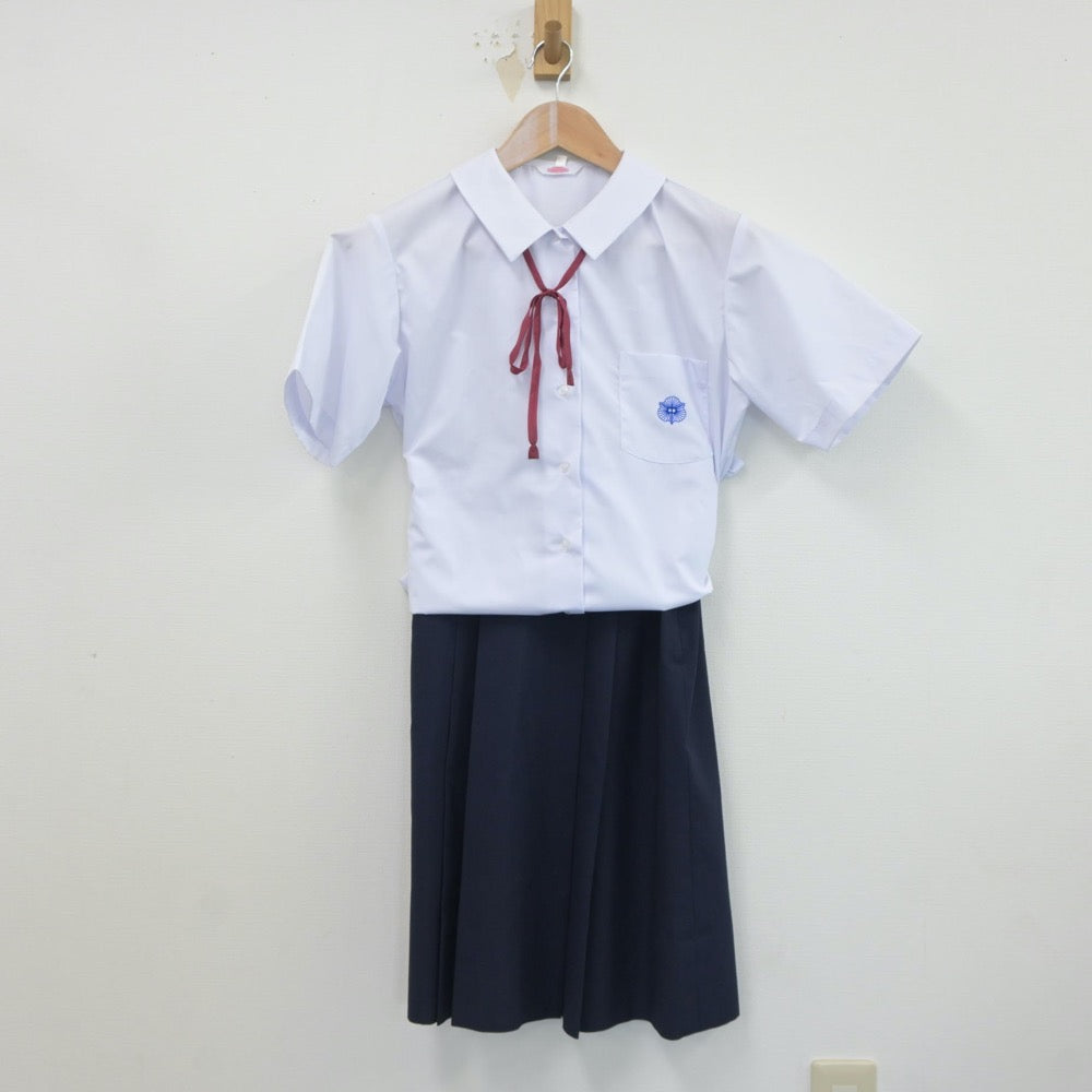 【中古】東京都 江戸川区葛西第三中学校 女子制服 5点（シャツ・スカート）sf021095