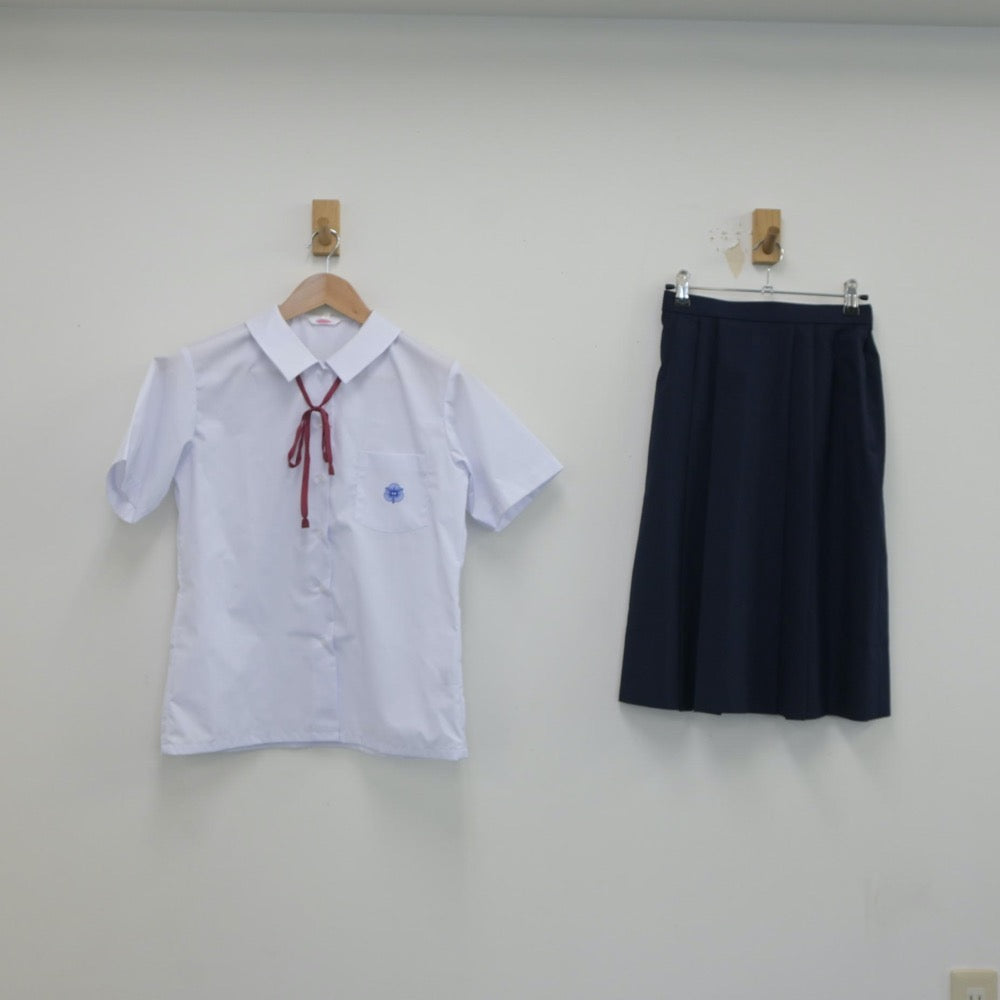 【中古】東京都 江戸川区葛西第三中学校 女子制服 5点（シャツ・スカート）sf021095