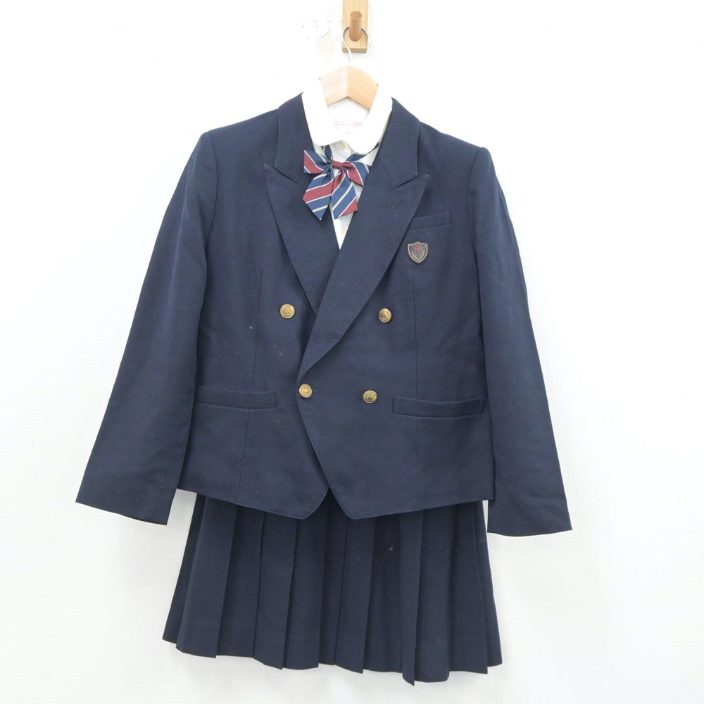 【中古】千葉県 幕張総合高等学校 女子制服 4点（ブレザー・シャツ・スカート）sf021104