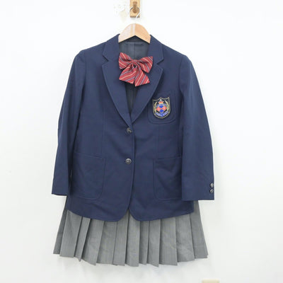 【中古】山梨県 塩山高等学校 女子制服 3点（ブレザー・スカート）sf021113