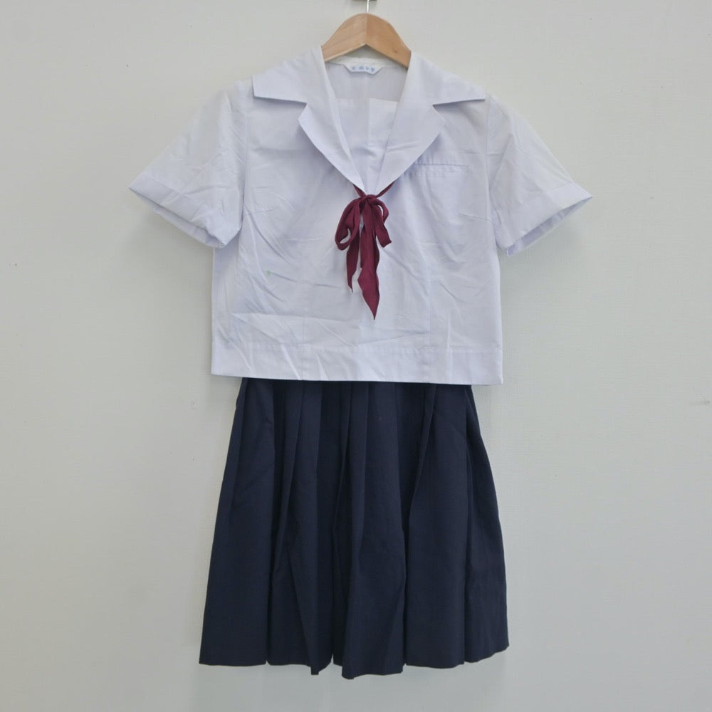 【中古】大阪府 大阪教育大学附属高等学校 平野校舎 女子制服 4点（シャツ・スカート）sf021123