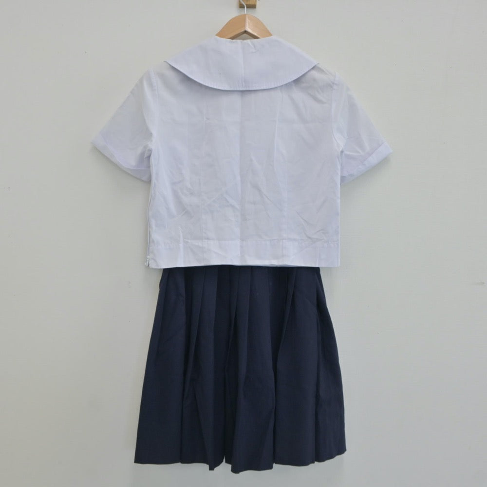 【中古】大阪府 大阪教育大学附属高等学校 平野校舎 女子制服 4点（シャツ・スカート）sf021123