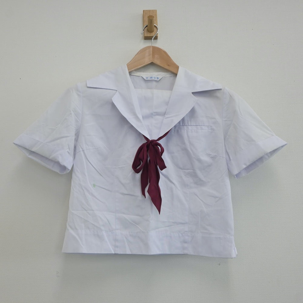 【中古】大阪府 大阪教育大学附属高等学校 平野校舎 女子制服 4点（シャツ・スカート）sf021123