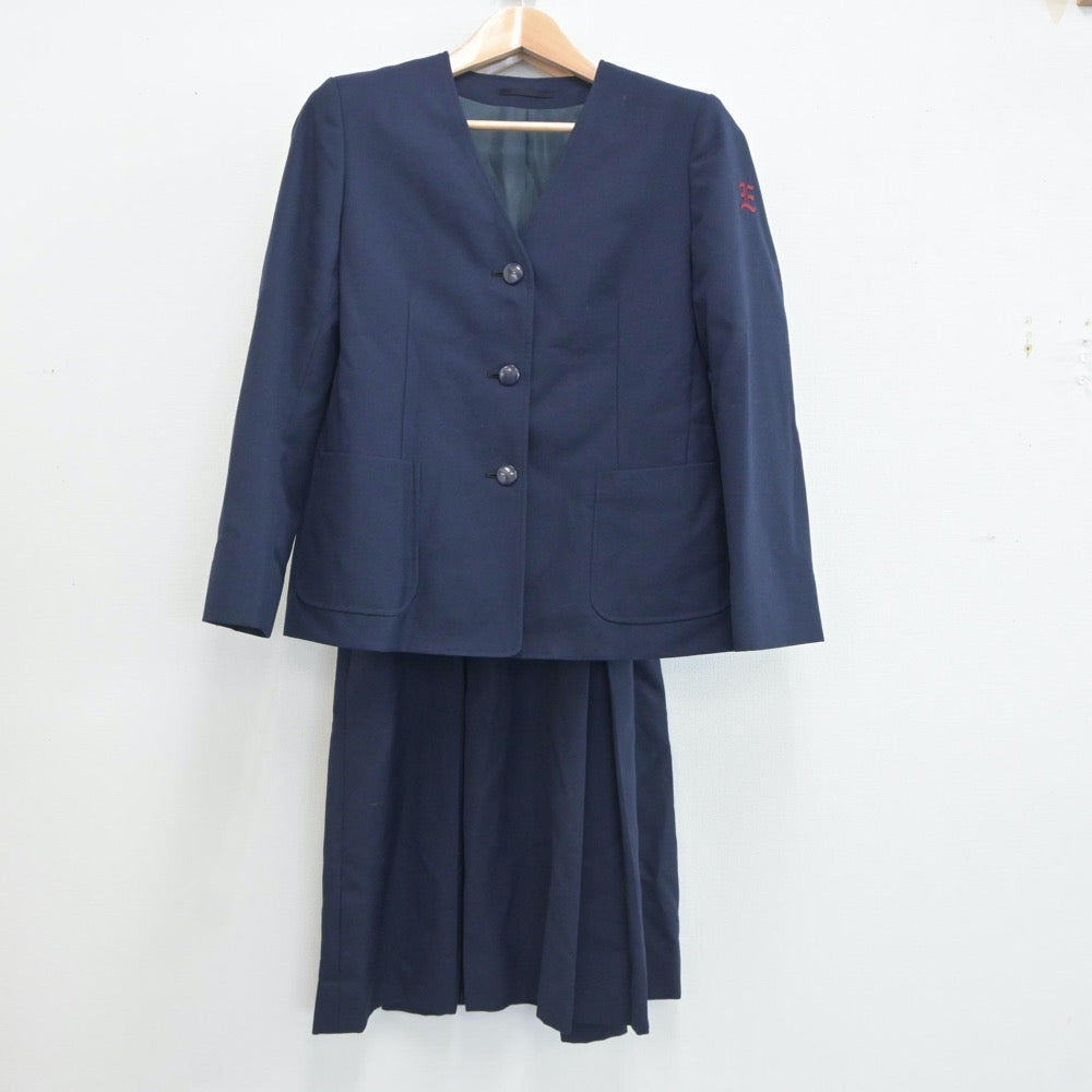 【中古】神奈川県 円蔵中学校 女子制服 2点（ブレザー・ジャンパースカート）sf021125