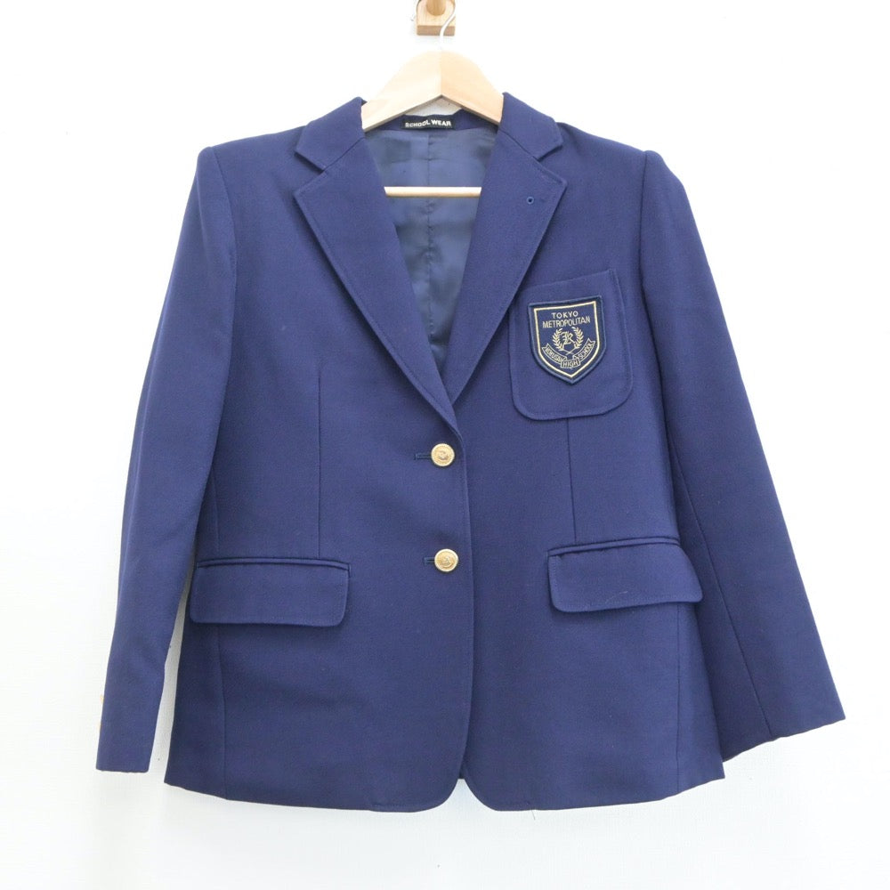 【中古】東京都 国際高等学校 女子制服 3点（ブレザー・スカート・スカート）sf021127