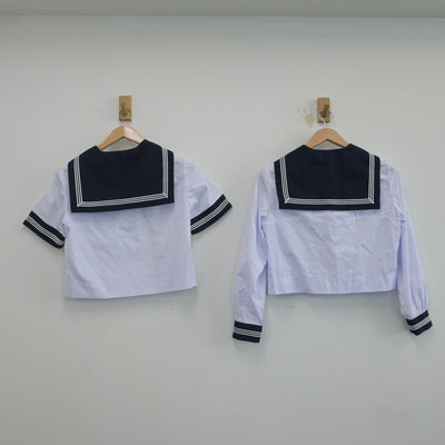 【中古】東京都 豊島岡女子学園 中学校・高等学校 女子制服 2点（セーラー服）sf021128