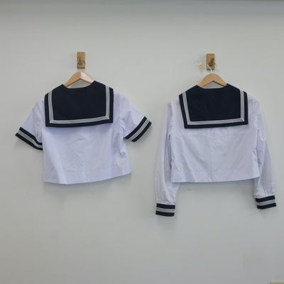 【中古】東京都 豊島岡女子学園 中学校・高等学校 女子制服 2点（セーラー服）sf021129