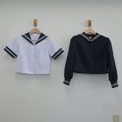 【中古】東京都 豊島岡女子学園 中学校・高等学校 女子制服 2点（セーラー服）sf021130