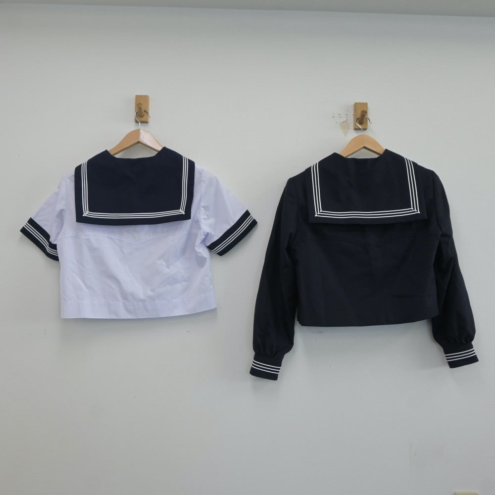 【中古】東京都 豊島岡女子学園 中学校・高等学校 女子制服 2点（セーラー服）sf021130