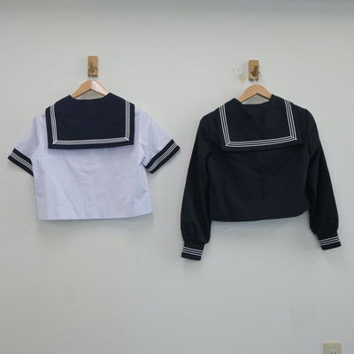 【中古】東京都 豊島岡女子学園 中学校・高等学校 女子制服 2点（セーラー服）sf021131