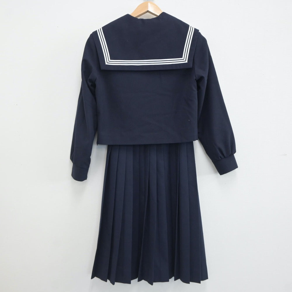 【中古】愛知県 古知野中学校 女子制服 3点（セーラー服・スカート）sf021135