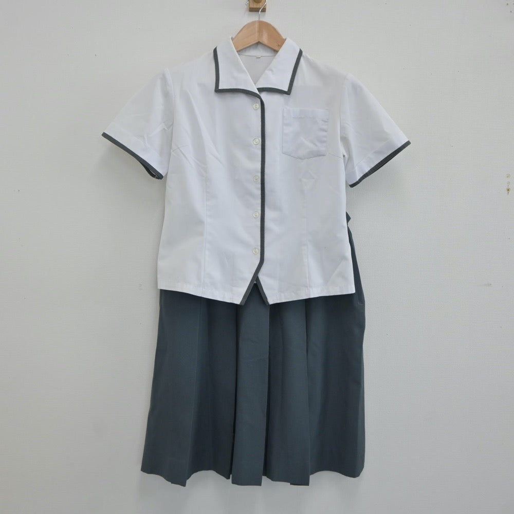 【中古】愛媛県 松山南高等学校 女子制服 3点（シャツ・シャツ・スカート）sf021141