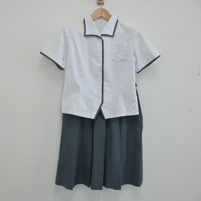 【中古】愛媛県 松山南高等学校 女子制服 3点（シャツ・シャツ・スカート）sf021141