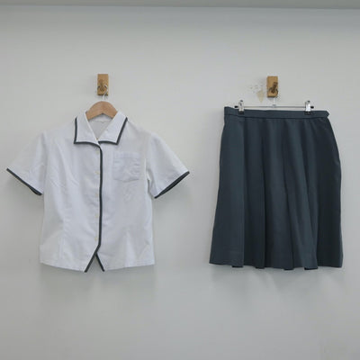 【中古】愛媛県 松山南高等学校 女子制服 3点（シャツ・シャツ・スカート）sf021141