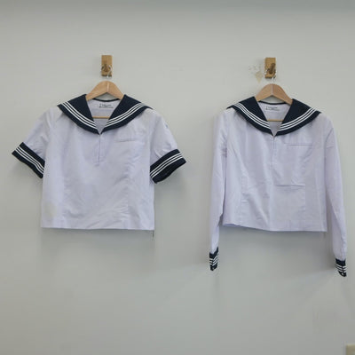 【中古】栃木県 栃木女子高等学校 女子制服 2点（セーラー服）sf021146