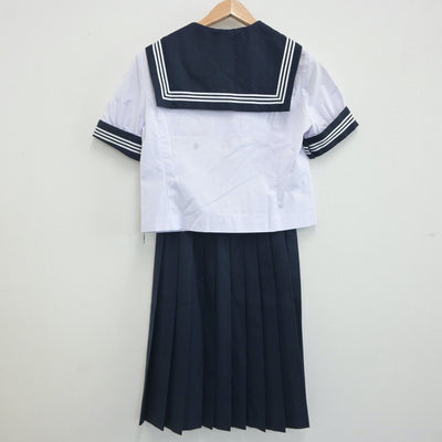 【中古】栃木県 栃木女子高等学校 女子制服 3点（セーラー服・スカート）sf021147