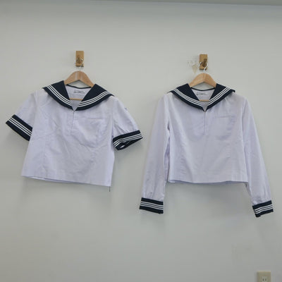 【中古】栃木県 栃木女子高等学校 女子制服 3点（セーラー服・スカート）sf021147