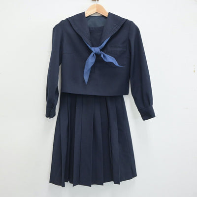 【中古】北海道 大野中学校 女子制服 3点（セーラー服・スカート）sf021148