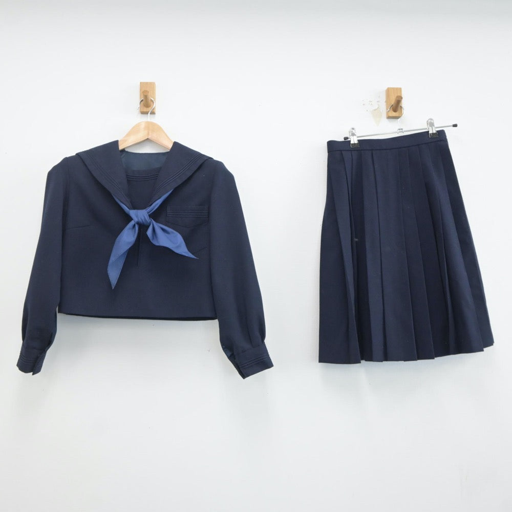 【中古】北海道 大野中学校 女子制服 3点（セーラー服・スカート）sf021148