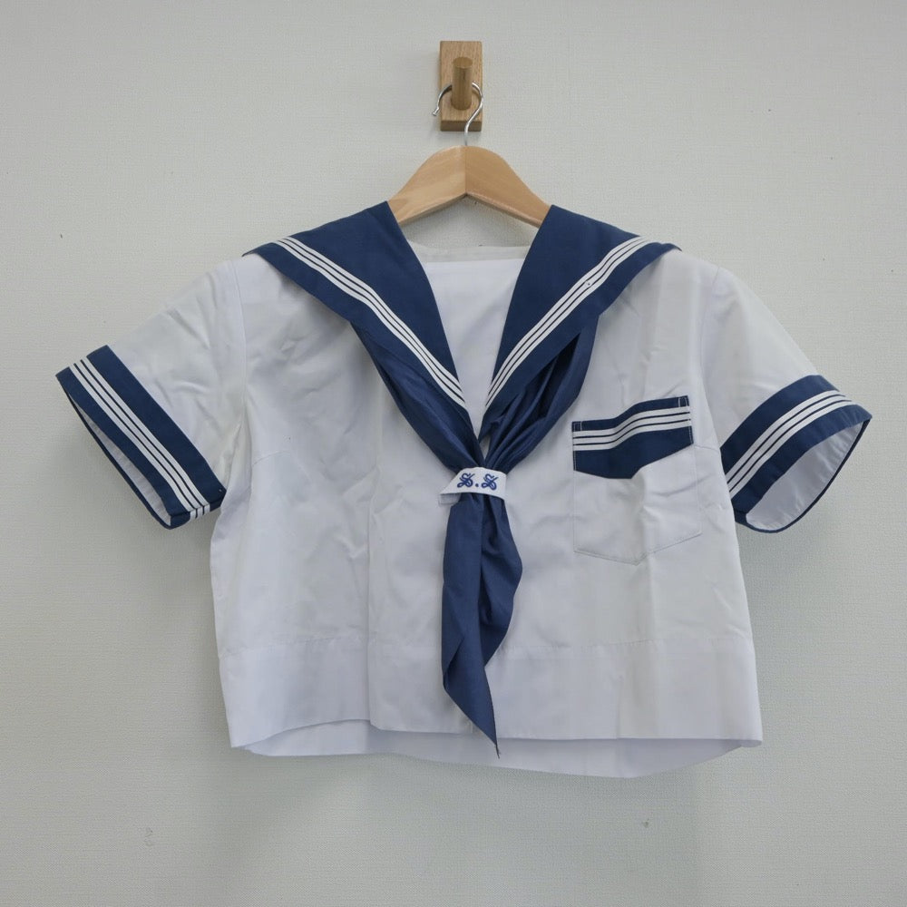 【中古】大阪府 大阪成蹊女子高等学校 女子制服 3点（セーラー服・スカート）sf021151