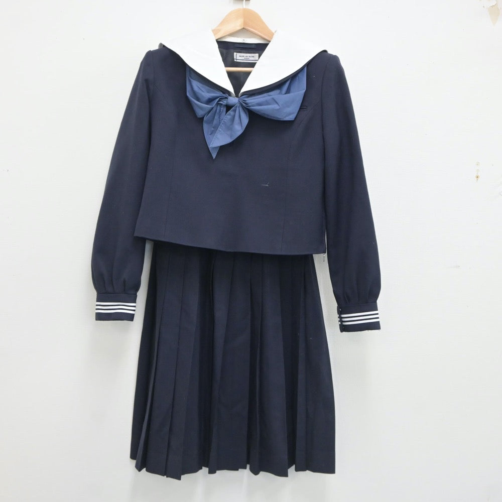 【中古】栃木県 栃木女子高等学校 女子制服 3点（セーラー服・スカート）sf021156