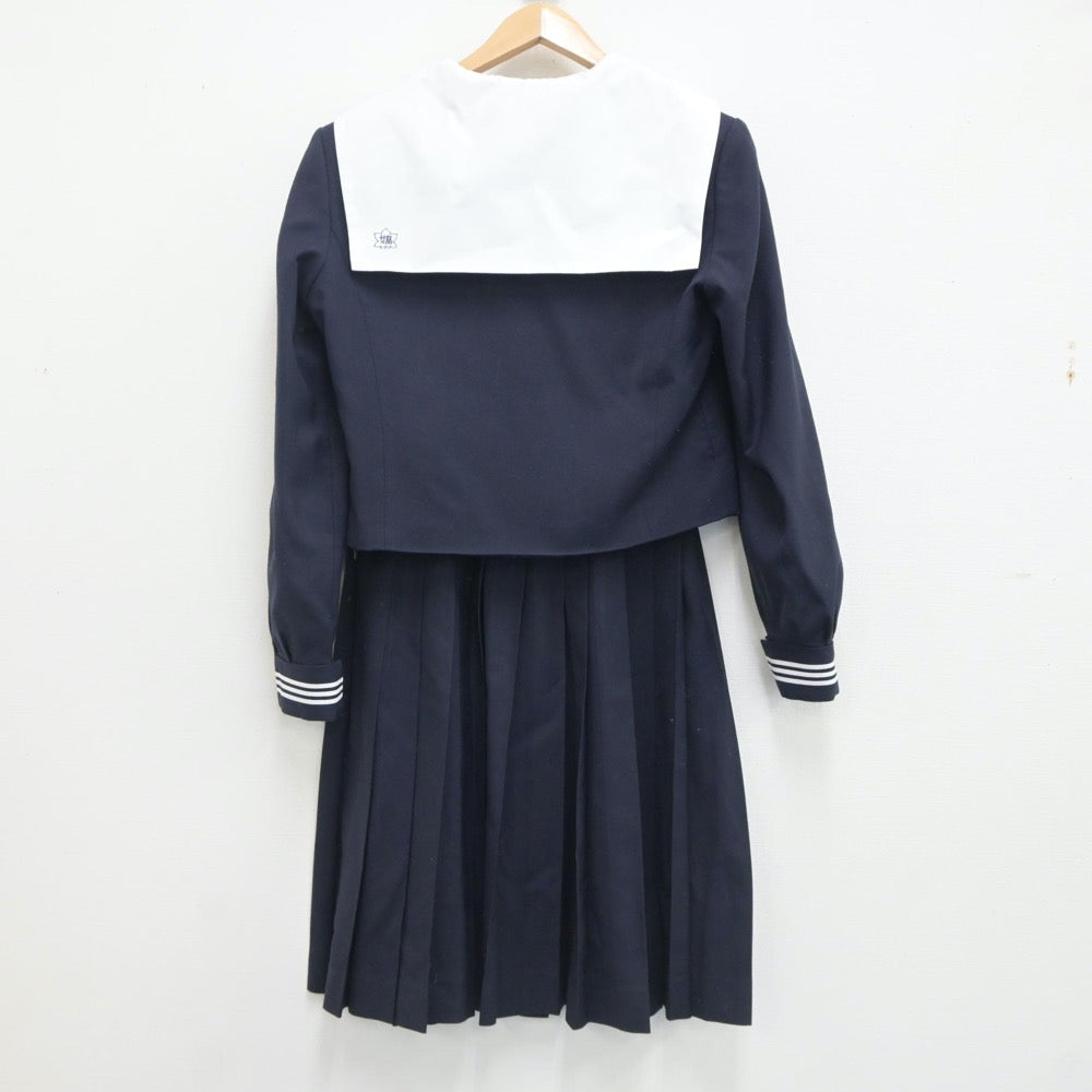 【中古】栃木県 栃木女子高等学校 女子制服 3点（セーラー服・スカート）sf021156